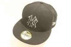 【中古】 NEW ERA メンズベースボールキャップ -- 59FIFTY New York Yankees ベースボールキャップ NEW ERA 57.7cm 黒 ブラック ロゴ