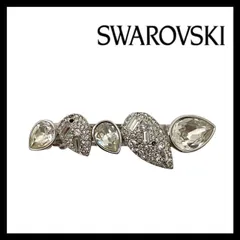 【SWAROVSKI】バレッタ クリスタル ラインストーン ヘアクリップ ヘアアクセサリー 髪留め ヘアピン スワロフスキー (SER-7037)
