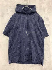 美品 COMME CA ISM コムサイズム 47-64CF12 フード Tシャツ sizeM/紺 ■◆ レディース