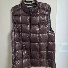 モンベル 軽量 ダウン ベスト ブラウン XL