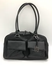 mily bilet ミウィビレット チャーム付き ショルダー バッグ 黒 ■■ レディース