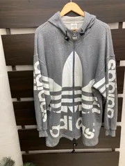 adidas アディダス 80s デサント社 パーカー グレー  Lサイズ 平塚店　衣料品