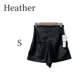 ★美品 Heather ヘザー ブラック ショートパンツ・ハーフパンツ S HMR117-23