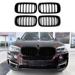 [무료우송]비엠더브루/BMW X5 F15?X6 F16(2014-2018) 프런트 그릴/인테이크 그릴 1개/2개 라인 올블랙 등 없음 ABS제 교환용 외장 드레스업 긴축 효과 고내구 설치 간단 인기 선택 가능