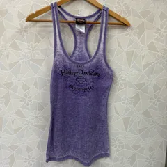【HARLEY DAVIDSON】ハーレー タンクトップ パープル メンズ Mサイズ プリント 春夏