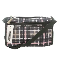 レスポートサック LesportSAC タグ付き SMALL SHOULDER BAG PREP SCHOOL PINK ショルダーバッグ 斜め掛け クロスボディ チェック グレー ピンク /GV