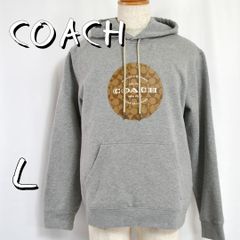COACH シグネチャーロゴ パーカー グレー - メルカリ
