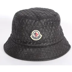 MONCLER モンクレール バケットハット BUCKET 3B00027 788K4 999 ブラック ロゴパッチ キルティング キャップ 帽子 レディース メンズ ユニセックス【新品・本物】売れ筋