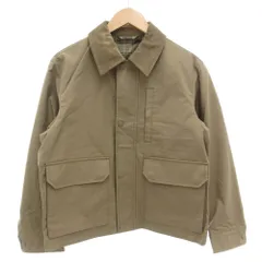 ユニクロ UNIQLO タグ付き 24AW ユーティリティショートブルゾン ジャケット ジップアップ 衿コーデュロイ 裏チェック S 茶 ブラウン 311-470117 /GV