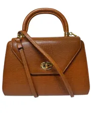 HIROKO KOSINO コシノ ヒロコ ミニハンドバッグ 2WYハンドバッグ ブラウン レザーハンドバッグ   H7-10-98