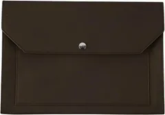 COZENTA A4 ドキュメントケース ファイルフォルダー 書類ケース レザー ビジネス 封筒型 ファイルバッグ (ブラウン)