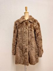 希少 ラムファー コート ジャケット 本毛皮 ベージュ L 位 希少 ラムファー コート ジャケット 本毛皮 ベージュ L 位 - メルカリ