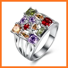 【新品】 レディーyu ジュエリー 人気 アクセサリー シルバー リング レディース 指輪 ジルコン エレディースジュエリーッジ リング 14号 (14) 0