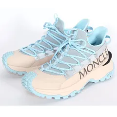 MONCLER モンクレール スニーカー TRAILGRIP LITE2 トレイルグリップ 4M00080 M3457 P50 37サイズ ベージュ×ベビーブルー レースアップ ロートップ スリッポン シューズ 靴 軽量 レディース【新品・本物】売れ筋