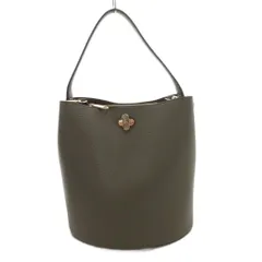 フルラ FURLA DANAE ダナエ バケットバッグ ショルダー 2way レザー ロゴ カーキ /FF