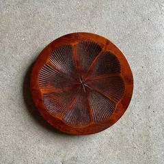 しこく彫 土瓶敷 丸型 香川漆器 /HM-0260