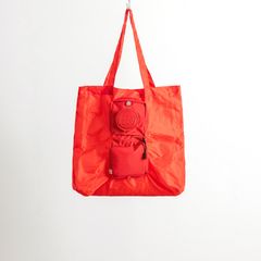 レゴ LEGO エコバッグ ブロック1×1 折りたたみ トートバッグ 買い物バッグ 軽量 バッグ レッド