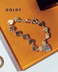GOLDY ゴールディ ルーカス ハート ID プレート ライン ブレスレット 4260204【メール便可】のサムネイル