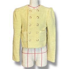 【未使用】cygne もこもこジャケットMグリーン cygne 美品 モコモコジャケット グリーン 金ボタン サイズ : 1のm