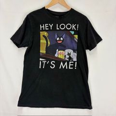 古着 魔女の宅急便 Tシャツ XLサイズ 黒 ジジ アニメTシャツ ジブリ