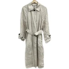 ADORE(アドーア) コート サイズ38 M レディース美品  - アイボリー 長袖/麻/ロング丈/春/秋