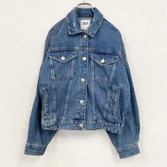 古着 used　ZARA　ザラ　3rdタイプ　デニムジャケット/Gジャン　ダメージ加工　インディゴ【値引き交渉OK！】