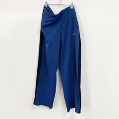 古着 used　90s　NIKE　ナイキ　ジャージストレートパンツ　トラックパンツ/ジャージ　スウッシュ　青　ブルー　XLサイズ【値引き交渉OK！】