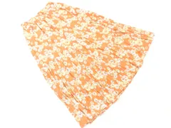 UNIQLO ユニクロ PAUL&JOE ポールアンドジョー 花柄 スカート sizeS/オレンジ ■■ レディース