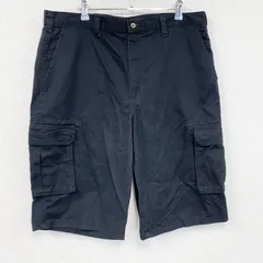 古着 used　Dickies　ディッキーズ　ハーフカーゴパンツ/ショートパンツ　黒　ブラック　W36サイズ【値引き交渉OK！】