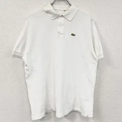 古着 used　LACOSTE　ラコステ　半袖ポロシャツ　白　ホワイト【値引き交渉OK！】