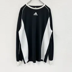 古着 used　adidas　アディダス　長袖Tシャツ　ロンT　黒　ブラック　Mサイズ【値引き交渉OK！】