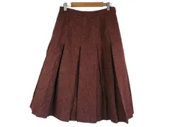 k03251217106　ブランド名不明　サイズ表記無し　Red　　スカート　ミディアム丈　秋冬