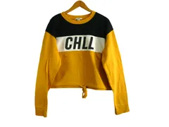 k03251217045　FOREVER21　Lサイズ　Yellow　　トップス　スウェットorトレーナー　秋冬