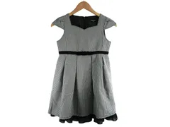 k03251208098　COMME CA ISM　130サイズ　黒色×白色　　ワンピース or ドレス　ワンピース　春夏