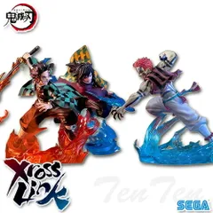 鬼滅の刃 XrossLink フィギュア 無限城編 3体セット 炭治郎 冨岡義勇 猗窩座 【新品 未開封】 クロスリンク プライズ フィギュア セガ