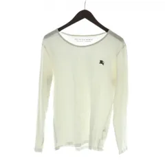 バーバリーブラックレーベル BURBERRY BLACK LABEL Tシャツ 長袖 ロンT ロゴ 2 白 ホワイト ■GY11 /MQ