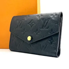 【黒で語る品格】　LOUIS VUITTON　三つ折り財布 ポルトフォイユ キュリユーズ コンパクト モノグラム アンプラント　ノワール