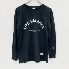 古着 used　Champion　チャンピオン　長袖Tシャツ/ロンT　黒　ブラック　Mサイズ【値引き交渉OK！】
