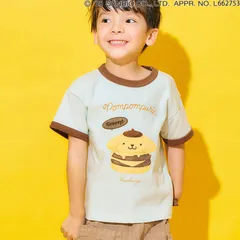 子供服 Tシャツ サンリオ 女の子 ポムポムプリン キッズ 半袖 おしゃれ かわいい セラフ 夏 春 綿100% 140cm 130cm 120cm 110cm 100cm キャラクター グッズ 幼稚園 保育園 小学生 プレゼント ギフト 園児