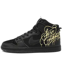 ナイキ NIKE × ファウスト FAUST 【 SB DUNK HIGH Black and Metallic Gold DH7755 001 】 SB ダンク ハイ ブラック アンド メタリック ゴールド スニーカー　h7149