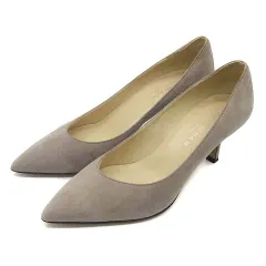 コルソローマ ノーヴェ CORSO ROMA 9 ポインテッドトゥ スエード パンプス ベージュ 38 約24cm イタリア製