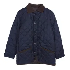 MACKINTOSH PHILOSOPHY マッキントッシュフィロソフィー H1F19-801-29 襟コーデュロイ リバーシブル キルティング ダウン ジャケット ダークネイビー系 38【中古】のサムネイル