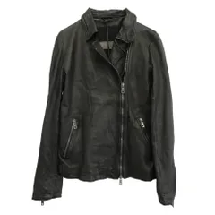 GIORGIO BRATO ジョルジオブラット イタリア製 B'2nd別注 ビーセカンド別注 羊革 ボローニャ ライダース ジャケット ブラック系 40【中古】