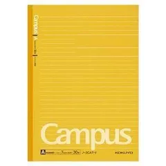 (まとめ) コクヨ キャンパスノート(ドット入り罫線・カラー表紙) セミB5 A罫 30枚 黄 ノ-3CAT-Y 1冊 〔×40セット〕