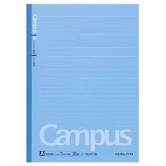 (まとめ) コクヨ キャンパスノート(ドット入り罫線・カラー表紙) セミB5 A罫 30枚 青 ノ-3CAT-B 1冊 〔×40セット〕