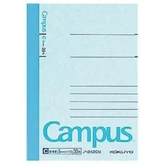 (まとめ) コクヨ キャンパスノート(細横罫) A7変形 C罫 30枚 ノ-242C 1冊 〔×40セット〕