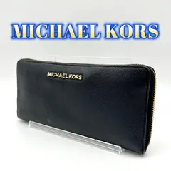 MICHAEL KORS マイケルコース ラウンドファスナー 長財布 ブラック ゴールド金具　260226005