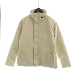 ナイキ NIKE 中綿ジャケット 長袖 ジップアップ スタンドカラー ロゴ S アイボリー ■GY11 /MQ