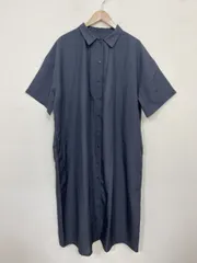 patterntorso パターントルソー オーバーサイズ 半袖 シャツ ワンピース sizeS-M/チャコールグレー ■◆ レディース