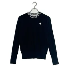 中古 レディース ルコックスポルティフ le coq sportif セーター L 黒 ブラック モックネック 春秋